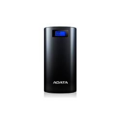 ADATA P20000D Power Bank 20000mAh, LED svítidlo, černá