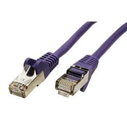 SFTP patchkabel kat. 5e, 0,25m, fialový