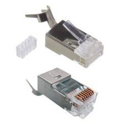 Konektor RJ45 stíněný STP CAT6, na silný drát, AWG23, 1ks