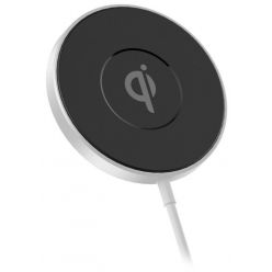 eSTUFF Magnetická stolní bezdrátová nabíječka, USB-C, 15W, bílá