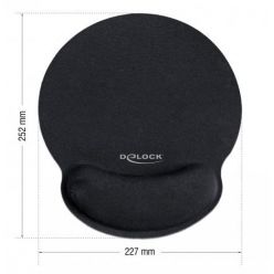 Delock Ergonomická podložka pod myš s gelovou opěrkou zápěstí