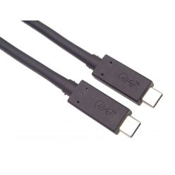 PremiumCord USB 4.0/Thunderbolt 3 propojovací kabel, 40Gbps, 100W, 1m, černý