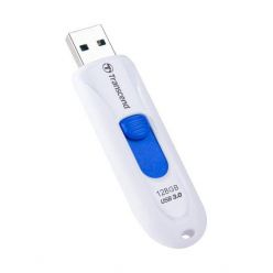 Transcend JetFlash 790K - 128GB, flash disk, USB 3.0, bílo/modrý