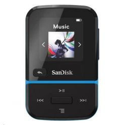 SanDisk Clip Sport Go MP3 přehrávač, 32GB, černo-modrý