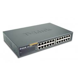 D-Link DES-1024D 24-port 10/100Mbps desktop switch, 19" rack