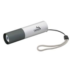 Svítilna Cattara kapesní LED 120lm ZOOM nabíjecí, stříbrná