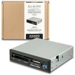 AXAGO CRI-S3, interní čtečka karet do 3.5" pozice, USB 3.0, 5-slotů, černá