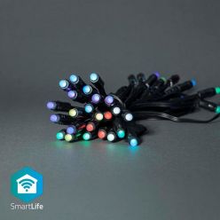 Nedis WIFILP01C48 SmartLife světelný řetěz | Wi-Fi | RGB | 48 LED's | 10.80 m | Android™ / IOS