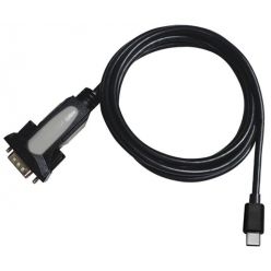 PremiumCord kabelový převodník USB-C -> RS232, délka 1.8m
