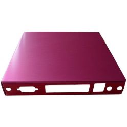 Montážní krabice CASE1D4REDU, 4x LAN, 2x SMA, USB, červená