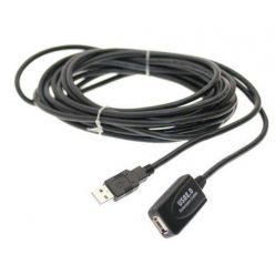 PremiumCord USB 2.0 aktivní prodlužovací kabel A/M-A/F  5m