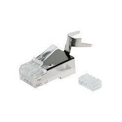 Konektor RJ45 stíněný CAT6A, drát, AWG23, skládaný, 1ks