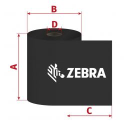 Páska Zebra ZipShip 2100, 64mm x 91m, TTR, vosk