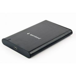 Gembird Externí box pro 2,5" disky, USB 3.1, Type-C, broušený hliník, černý