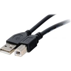 PremiumCord USB 2.0 kabel A-B 5m, barva černá