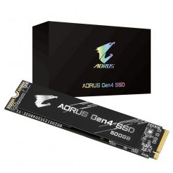 Gigabyte AORUS Gen4 SSD 500GB, M.2 2280 (PCIe 4.0), 5000R/2500W