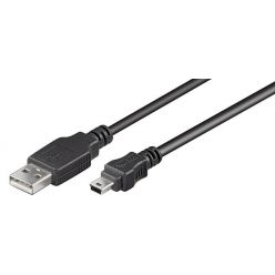 Goobay USB 2.0 propojovací mini USB kabel, 1.8m, černý