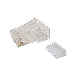 Konektor RJ45 nestíněný CAT6, drát, AWG24, skládaný, 1ks