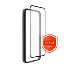 Prémiové ochranné tvrzené sklo FIXED Armor s aplikátorem pro Apple iPhone 14 Pro Max, černé