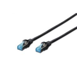 Digitus CAT 5e F-UTP patch cable, PVC AWG 26/7, length 3 m, color black