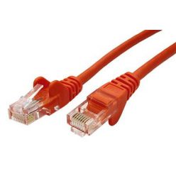 Patch kabel UTP RJ45-RJ45 level 5e 0.25m oranžová