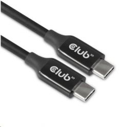 USB 3.2 kabel, USB-C -> USB-C, 5Gbps, 5m, lomený 90°, černý