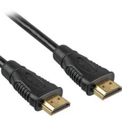 PremiumCord HDMI 1.4 kabel, A-A, M-M, 1m zlacené konektory