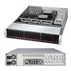 SUPERMICRO 2U SuperStorage server 2xLGA2011-3,24xDIMM, 24x HS HDD (2,5") RAID LSI3008, 2x920W,2x 10GBase-T,IPMI