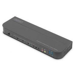 DIGITUS přepínač KVM, 4portový, 4K60Hz, 4 x DP vstup, 1 x DP / HDMI výstup