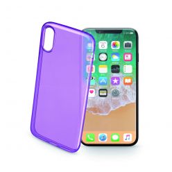 Barevné gelové pouzdro CELLULARLINE COLOR pro Apple iPhone X/XS, fialové