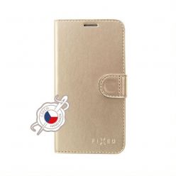 Pouzdro typu kniha FIXED FIT Shine pro Apple iPhone 11 Pro, zlaté
