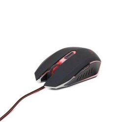 Gembird MUSG-001-R, optická myš, 2400dpi, USB, černo-červená