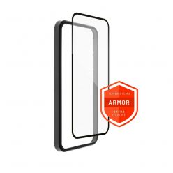 Prémiové ochranné tvrzené sklo FIXED Armor s aplikátorem pro Apple iPhone 14/13/13 Pro, černé