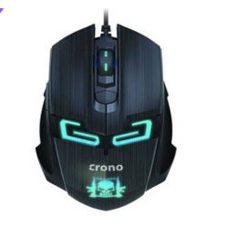 Crono CM647 - optická  herní myš, 1600dpi, USB, modré podsvícení