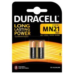 Duracell alkalické baterie A23 pro fotoaparát, 12V, 2ks