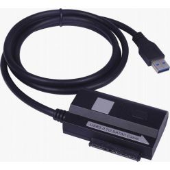 PremiumCord převodník USB 3.0 - SATA + napájecí adaptér
