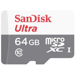 SanDisk Ultra 64GB microSDXC karta, UHS-I U1, 100R