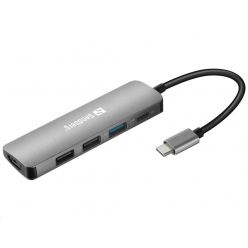 Sandberg dokovací stanice USB-C -> HDMI + 3x USB + PD 100W