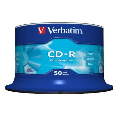 Verbatim CD-R ExtraProtection, 700MB, 52x, 50ks, spindle