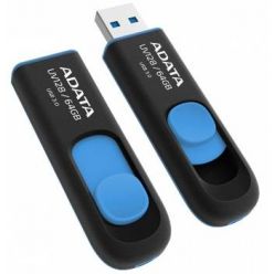 ADATA UV128 - 64GB, flash disk, USB 3.0, černo-modrý