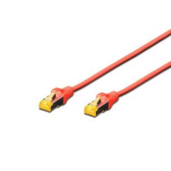 Digitus CAT 6A S-FTP patch cable, Cu, LSZH AWG 26/7, length 0.5 m, color red
