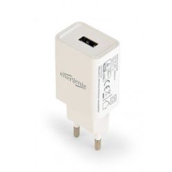 Gembird USB nabíječka 2,1A, bílá