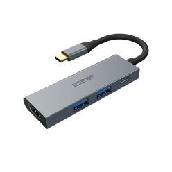 AKASA dokovací stanice 4v1 USB 3.1 Type-C /  1x USB 3.1 Type-C / 2x USB Type-A / 1x HDMI /