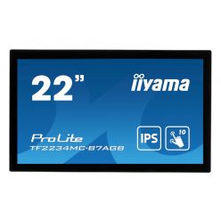 22" iiyama TF2234MC-B7AGB: IPS, FullHD, capacitive, 10P, 350cd/m2, VGA, HDMI, DP, IP65, černý