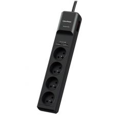 CyberPower přepěťová ochrana, 4 zásuvky, 2x USB