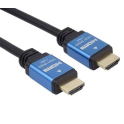 PremiumCord kabel HDMI 2.0b, 0.5m, kovové zlacené konektory