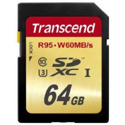 Transcend 64GB SDXC karta, Class 10, UHS-I U3