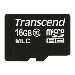 Transcend 16GB microSDHC (Class 10) MLC průmyslová paměťová karta (bez adaptéru), 20MB/s R, 16MB/s W