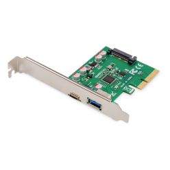 Digitus USB 3.1 řadič, 1x USB-A, 1x USB-C, PCIe