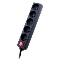 GEMBIRD Surge protector TRACER Power Patrol 1.8 m Black (5 outlets)